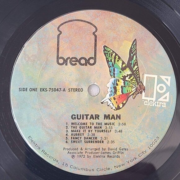 Bread Guitar Man Vinyl LP Album 1972 Elektra EKS-75047 Generic Sleeve - Picture 1 of 5